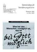 Gemeindegru - Dezember bis Mrz 2009 - Cover